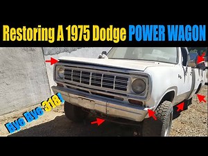 Dodge D100 1975 W100 Power Wagon MOPAR Restoration (Part 1) |LS Swapped Dodge| NW Ep.36