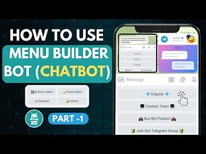 Telegram Menu Builder Bot Tutorial - Part 1 | Auto Reply ChatBot In Telegram | Basic To Advance