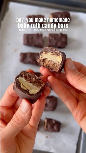 homemade baby ruth candy bars #shorts