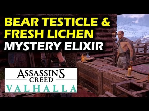 Mystery Elexir: Bear Testicle & Fresh Lichen Location | Ledecestrescire | Assassin's Creed Valhalla