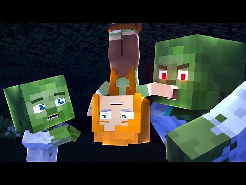 Zombie is being friendly or bloodthirsty | The minecraft life | Minecraft animation