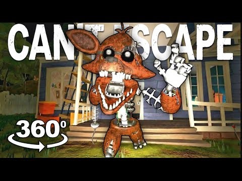 The Best IGNITED FOXY Jumpscares in Hello Neighbor! (360 VR)