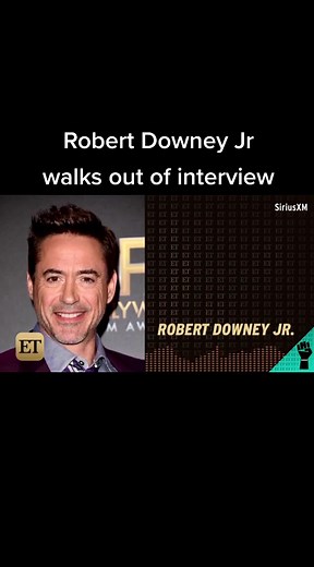 Robert Downey Jr walks out of interview #robertdowneyjr #celebrity #angry #xyzbca #4u #foryoupage #fypシ