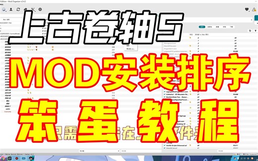 【上古卷轴5】笨蛋教程—超简洁MO操作教程（安装mod、排查、排序、删除问题）