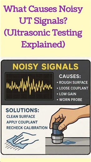 Noisy Ultrasonic Testing? | Simple Fix You Must Know! | UT Signal Noise Explained #shortsfeed
