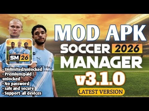 🔥 Soccer Manager 26 MOD APK v3.1.0 (Unlimited Money & Training) | DLS 26 MOD Menu Latest Version