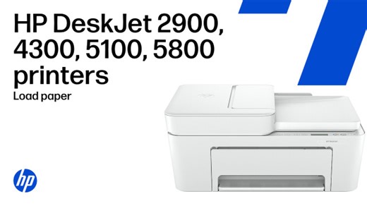 Load paper & other media | HP DeskJet 2900, 4300, 5100, 5800 printer series