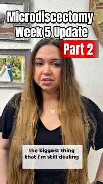 Microdiscectomy Week 5 Update Part 2 | L4-L5 Nerve Healing, Muscle Guarding & Physical Therapy