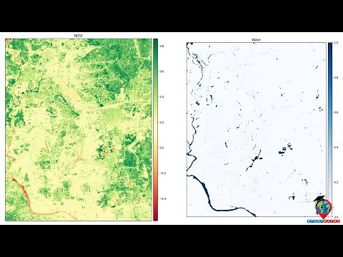 NDVI calculation from Sentinel images with Python 3 and Rasterio || Vegetation and Water body map