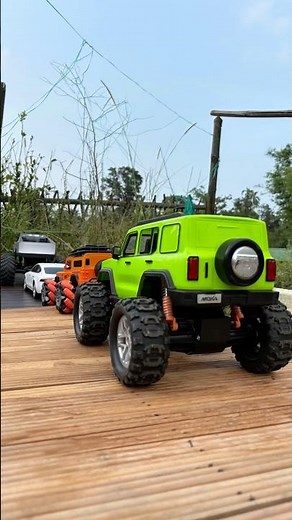 RC Cars Lineup on Wooden Bridge! 🚗🔥