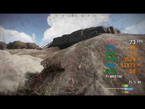 GeForce GTX 1650 -- Intel Core i3-9100F -- Rust FPS Test