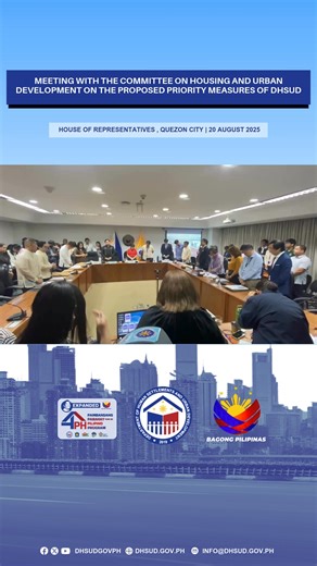 5.3K views · 54 reactions | Meeting with the Committee on Housing and Urban Development on the proposed priority measures of #DHSUD. #BagongPilipinas | Department of Human Settlements and Urban Development | Facebook