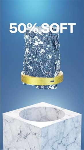 0% vs 100% Softness 3D Soft Body Simulation #3d #shorts #blender