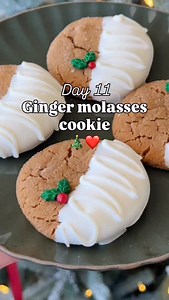 🎄Day 11🎄our cookie countdown takes us to Ginger Molasses cookies today! Maybe my all-time favorites right here. Sooo good! You can take them up a notch with some white chocolate that looks beautiful and tastes amazing! https://www.iheartnaptime.net/soft-molasses-cookies/ | I Heart Naptime