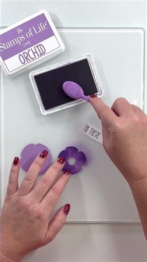 Making a handmade 'Hi There' Greeting Card.