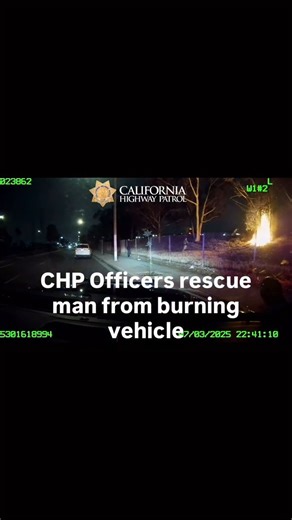 California Highway Patrol on Instagram: "CHP South Los Angeles Officers Rescue Driver from Burning Vehicle In the face of danger, @CHP_SouthLosAngeles officers acted without hesitation, breaking the windows of a burning vehicle using their rapid containment batons to rescue an unresponsive driver trapped inside. Their swift and courageous actions saved a life and prevented what could have been a tragedy. Every day, CHP officers embody our mission of Safety, Service, and Security, showing unwaver