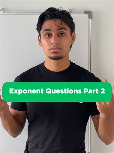 Exponent Questions are crucial in Grade 9. Make sure you know how to do this one! (Part 2) #math #mathtok #exponents #algebra #grade9