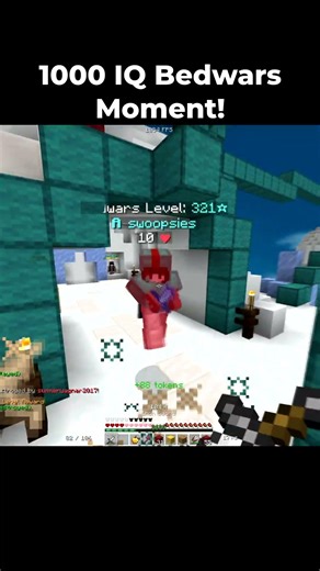 1000 IQ Bedwars Moment