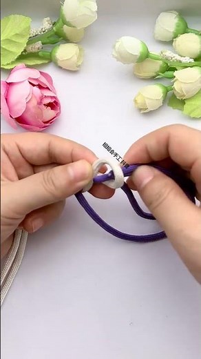 Double 8-character wealth knot, rope weaving tutorial practical rope knot, rope weaving craftsma