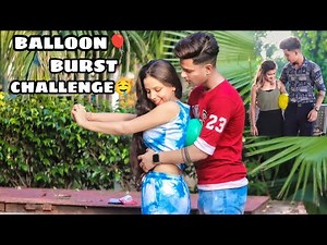 Balloon Challenge With Cute Girl's😍 || Shahfaiz World