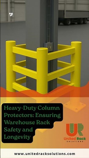 Warehouse Impact Protection Made Easy with Column Guards #Safety #ColumnProtectors #RackProtection