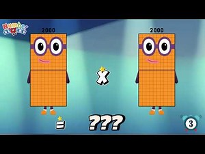 MULTIPLY TWO SAME BIG NUMBERBLOCKS | LEARN MULTIPLICATION | COLORART_ID