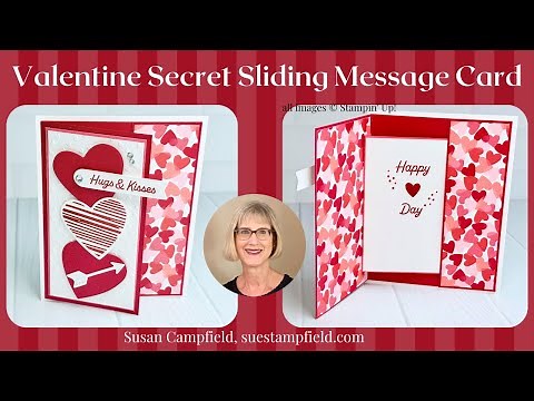 Valentine Secret Sliding Message Fun Fold Card!