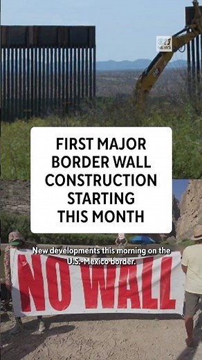 Frist major border wall construction started this month
