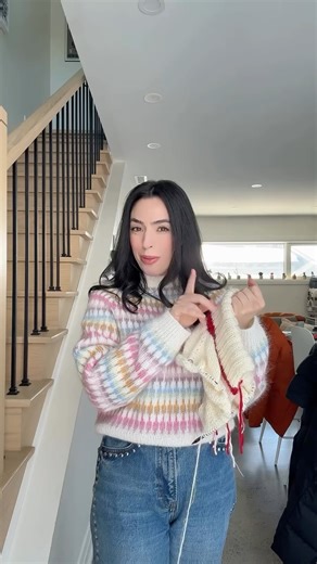 Ciara Salloum on Instagram: "UPDATES SINCE FILMING: I tested out intarsia for the maple leaves but have decided to do duplicate stitch instead! I think for a more advanced knitter intarsia could still work but for me it’s going to be much cleaner and simpler to do duplicate stitch (not to mention it will more closely mimick the sewn on design that way). It will also help me get the placement exactly where I want it given I’ll be able to try on the sweater before incorporating the details. I’ve p