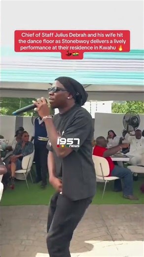STONEBUOY performs at Julius Debrah’s residence in Kwahu #ghanaentertainment #ghcelebs #stonebuoy
