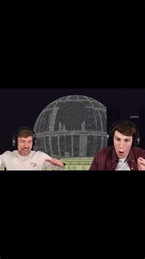 Player Builds Impossible Death Star in Minecraft #mrbeast #paidpartner