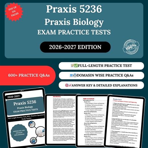 Praxis Biology Practice Test 2026 | Praxis Biology Practice Guide | Praxis Biology Practice Notes | Praxis Biology Practice Bundle - Etsy Canada