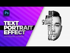 Photoshop Tutorial | How to create text portrait effect in photoshop