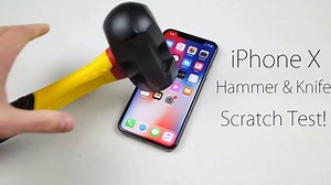 292K views · 2.2K shares | iPhone X Hammer & Knife Scratch Test! | Tekonoloji | Facebook