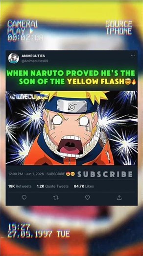 When Naruto Proved He’s the Son of the Yellow Flash 🔥🤯 #anime #animeedit #naruto #shorts #edit