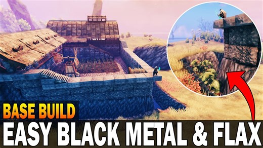 Valheim Tips: Get Flax and Black Metal Fast With This Plains Base Build