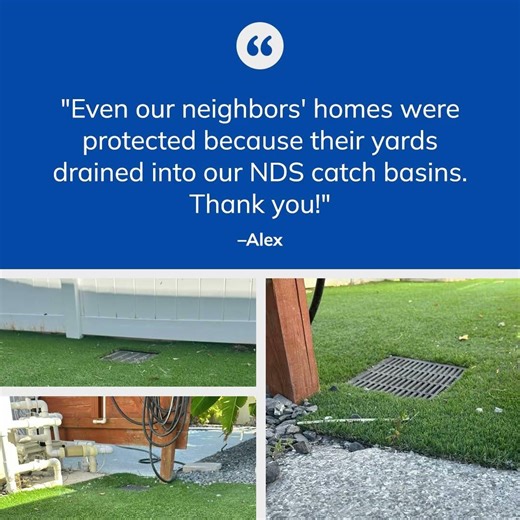 Water Problems? NDS Has Stormwater Drainage Solutions