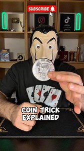 SUMMER MAGIC 🪄 COIN TRICK EXPLAINED #tricks #neiperte #magician #trend #illusion #trending #magic #foryoupage #foryou #perte #viralvideo #tutorial #magie #magica #viral | The Mask Magic Tricks Revealed