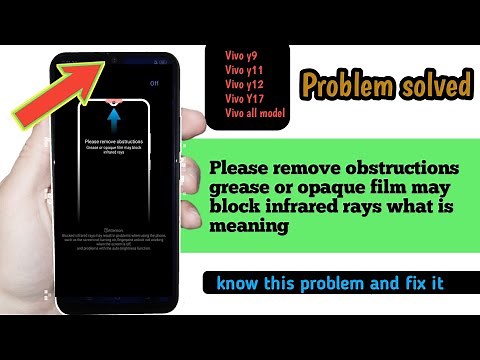 Please remove obstructions grease or opaque film may block infrared rays