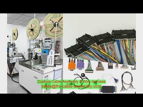 security PTZ camera LVDS custom cable assembly EMI suppressed HDMI 21 JST to I PEX IP68 FEP jacket f