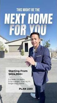 New Single-Story Home in Enclaves at Cloudbreak Ridge at Summerlin by KB Home