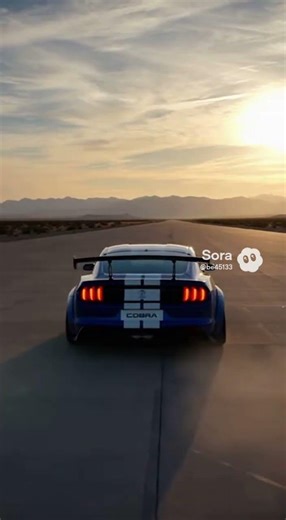 1,300 HP Twin-Turbo Cobra Mustang hits 200 mph on runway #mustang #carbuild