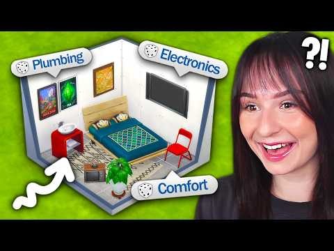 Every room is 3 RANDOM CATEGORIES ONLY build challenge in The Sims 4