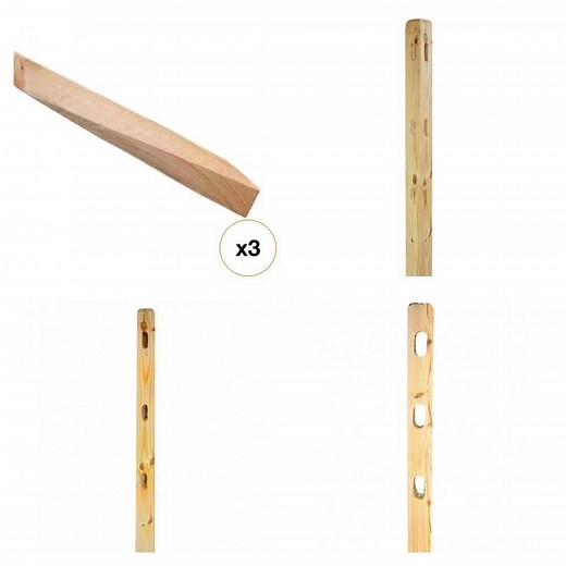 Pressure-Treated Pine 3-Hole Split Rail Wood Fence Bundle - The Home Depot