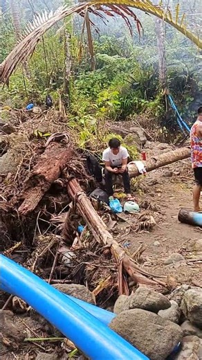 CLEARING & INSTALLING PVC PIPE