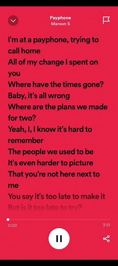 Replying to @setoalviano #spotify #music #maroon5 #payphone #lyrics #4u #fyp