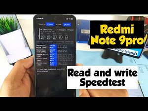 Redmi note 9pro read and write speedtest
