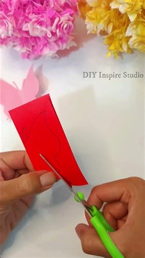 Viral 1-Minute Paper Butterfly Hack! 🦋 #shorts #diy #crafts