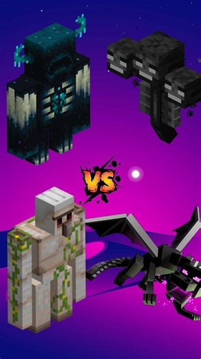 Warden & Iron Golem VS All Minecraft Mobs 🔥😈#shorts #minecraft #warden