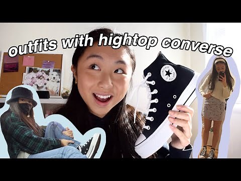 styling outfits with platform hightop converse